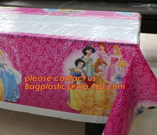 Ice And Snow Baby Favor Decoration princess Party Tablecover Supply, Hot Sale party plastic tablecover supplies kids bir supplier