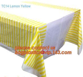 Biodegradable compostabl tablecloth table cover, dress up your party dessert buffet with patterned plastic table clothes supplier