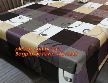 PVC European style square table cloth waterproof Oilproof non wash plastic pad plus velvet anti hot coffee tablecloth supplier