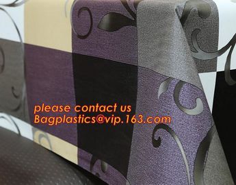 PVC European style square table cloth waterproof Oilproof non wash plastic pad plus velvet anti hot coffee tablecloth supplier
