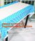 10Pcs Pack Waterproof Rectangle 137cm x 274cm Table Cover Tablecloth Plastic Tablecover For Wedding Patry Event Decorati supplier
