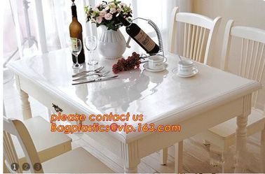 Disposable Tablecloths Plastic Tablecloths Thicken Tablecloths White Film Transparent Waterproof Table Cloth BAGEASE supplier