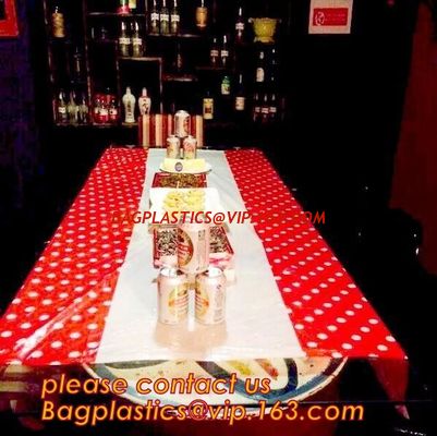 Colorful Polka Dot Table Cloth Plastic Tablecloth Cover for Wedding Birthday Party Supplies/Decoration BAGEASE BAGPLASTI supplier