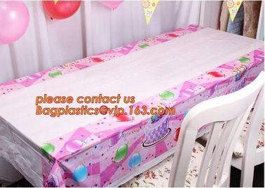 Creative Boys Girls Birthday Party Tablecloth Plastic Disposable Outdoor Kids Supplies Accessories, happy birthday party supplier