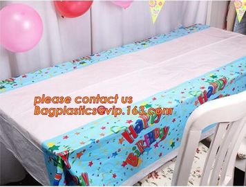 Creative Boys Girls Birthday Party Tablecloth Plastic Disposable Outdoor Kids Supplies Accessories, happy birthday party supplier