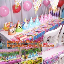 ECO Tablecloth Decoration Kids Favors Napkins Mickey Mouse Plates Baby Shower Cups Supplies, disposable table cover supplier