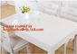 DIY Round PVC Table Cover Protector Desk Mat Table Cloth Pvc Transparent,stamping table cloth plaid PVC table cover supplier