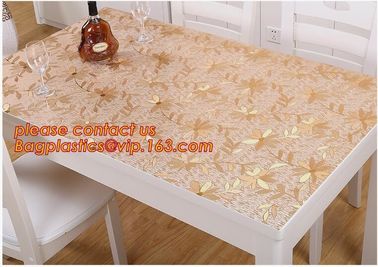 Custom transparent tablecloth soft plastic tablecloth waterproof and oil proof, PVC waterproof soft glass cloth mat Plas supplier