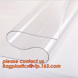 SUPER CLEAR ECO Oil proof disposable plastic tablecloth table mats frosted crystal board waterproof PVC soft glass cloth supplier