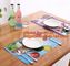Wholesale price dining mat PVC Fabric silicone placemat table mat,tableware accessories round plastic placemat PVC water supplier