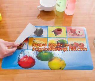 Wholesale price dining mat PVC Fabric silicone placemat table mat,tableware accessories round plastic placemat PVC water supplier