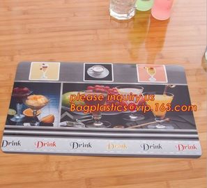 Promotional PP/PVC Placemat Table Mat With Good Quality,vinyl weven decorative PVC placemats recycled table mat,Silicon supplier