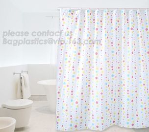 Color Changing Shower Curtain, Polyester 3D CURTAIN, kids shower curtain,Home goods pure white shower curtains with plas supplier