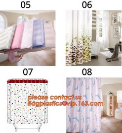 bath mats sets shower curtains, POLYESTER BATHROOM CURTAIN, HOTEL SHOWER CURTAIN, PEVA bath curtain, polyester cotton fa supplier