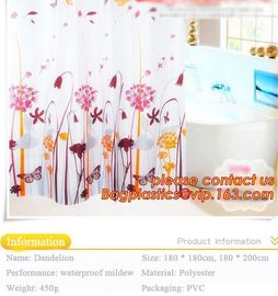 EU and USA best choose and fashionable priting YOUR LOGO shower curtain, bath curtain with lowest PRICE, Bathroom Custom supplier