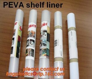 PEVA SHELF LINER, DRAWER MAT, shower curtain with resin hook set, pattern printed polyester shower curtain bagease pack supplier