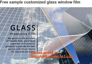 clear tint window car glass film for Auto Security protective film roll,Ultra clear PET film, acrylic coated pet film, P supplier