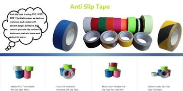 bopp Custom Carton Packing Tape, Abrasive yellow and black anti slip tape waterproof, custom printed bopp hand packaging supplier