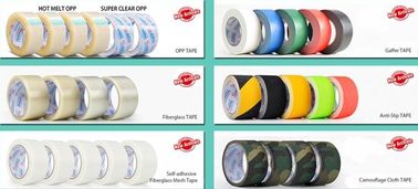 bopp Custom Carton Packing Tape, Abrasive yellow and black anti slip tape waterproof, custom printed bopp hand packaging supplier