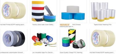 bopp Custom Carton Packing Tape, Abrasive yellow and black anti slip tape waterproof, custom printed bopp hand packaging supplier