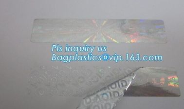 foil lenticular hologram void sticker label,warranty seal sticker security void sticker label tamper proof sticker pack supplier