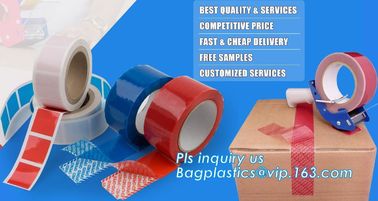 Factory OEM Half transfer Total Transfer and Non-transfer OPEN VOID anti-sheft security tape adhesive security tape supplier