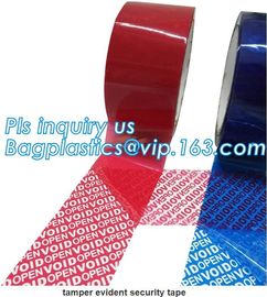 custom sealing holographic laser rainbow tamper evident security void hologram packing tape,Tamper Evident Security Pack supplier