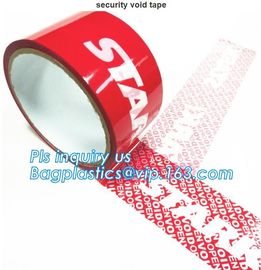 Tamper Proof Security Seal Tape Warranty Void Tape,hidden message OPENVOID/VOID tamper evident security tape bagease supplier