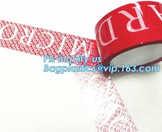 Tamper Proof Security Seal Tape Warranty Void Tape,hidden message OPENVOID/VOID tamper evident security tape bagease supplier