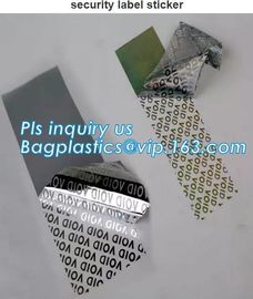 Sliver Self Adhesive Void Sticker Label,Removed Label Custom Best Price High Quality Void Label Sticker Open Void Securi supplier