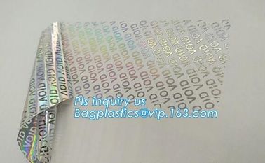 open void security label/ material, warranty sticker void if tampered,Serial Number Barcode Security Warranty VOID Stick supplier