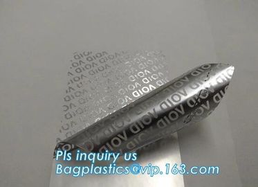 open void security label/ material, warranty sticker void if tampered,Serial Number Barcode Security Warranty VOID Stick supplier