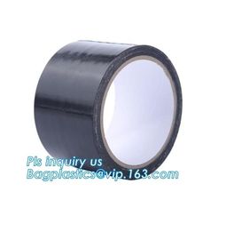 Rubber Silver Cloth Duct Seam Sealing Tape with Free Samples,Heavy Duty Matt Cloth Gaffer Tape Black Colour No Residue D supplier