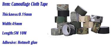 Multi design camouflage cloth adhesive duct tape for outdoors,Camouflage Casting Butyl Tape,Camo Outdoor Camouflage Tape supplier