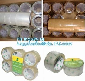 Crystal bopp packing transparent adhesive tape with logo,Bopp packing tape / BOPP packaging tape / Carton sealing tape supplier