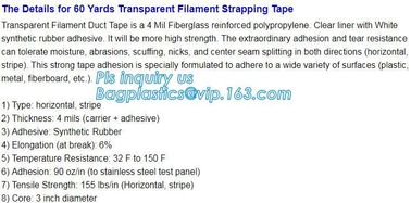 perforated filament tape,Strong Fiberglass Reinforced Filament Tape 9mm,Conventional Brown/White Kraft Paper Filament St supplier