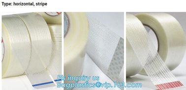 fiber reinforced filament tape,filament adhesive fibreglass mesh tape,Self Adhesive Bi-directional Filament Tape bagease supplier