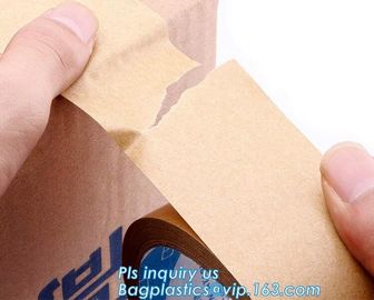 Water-activated Reinforce Kraft Gummed Paper Tape for Sealing &amp; Strapping,Self adhesive kraft paper gummed tape bagease supplier