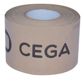 Reinforced Water Activated Custom Printed Kraft Paper Gummed Tape,Conventional Brown/White Kraft Paper Filament Sticker supplier