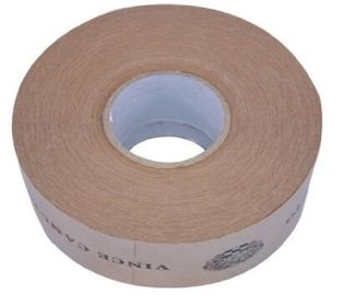 Reinforced Water Activated Custom Printed Kraft Paper Gummed Tape,Conventional Brown/White Kraft Paper Filament Sticker supplier