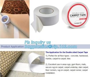 Double sided foam mounting tape,black tape with red cover film,Hot melt double sided cloth carpet tape bagplastics bage supplier