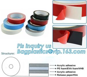 Waterproof Double Sided Adhesive Tape,Double sided acrylic foam tape,Heat resistant high adhesion waterproof double side supplier