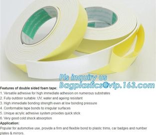 Factory direct sale cheap industrial strong double sided tape with carrier tissue or foam or pet or bopp bagease bagplas supplier