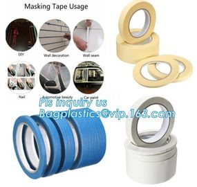 Heat Resistant Automotive Adhesive Masking Tape reisst 80c Auto masking tape,Painters Masking Tape,automotive for painte supplier