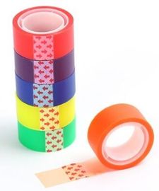 Stationery printed logo bopp packing tape adhesive,OEM/ODM custom printed washi tape japanese stationery tape bagease supplier