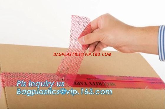transfer high residue tamper evident security void tape，Anti Tamper Proof Evident Security Warranty Void Tape bagease supplier