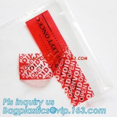 transfer high residue tamper evident security void tape，Anti Tamper Proof Evident Security Warranty Void Tape bagease supplier