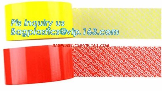 transfer high residue tamper evident security void tape，Anti Tamper Proof Evident Security Warranty Void Tape bagease supplier