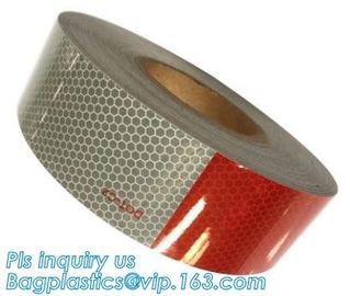 Engineering Grade Prismatic Reflective Sheeting Tape,Tape pavement marking tape road reflective pattern tape,Tape Red&amp;White supplier