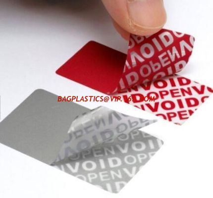Environmental Destructive Warranty Void Tamper Evident label stickers non transfer VOID OPEN label no residue sticker supplier